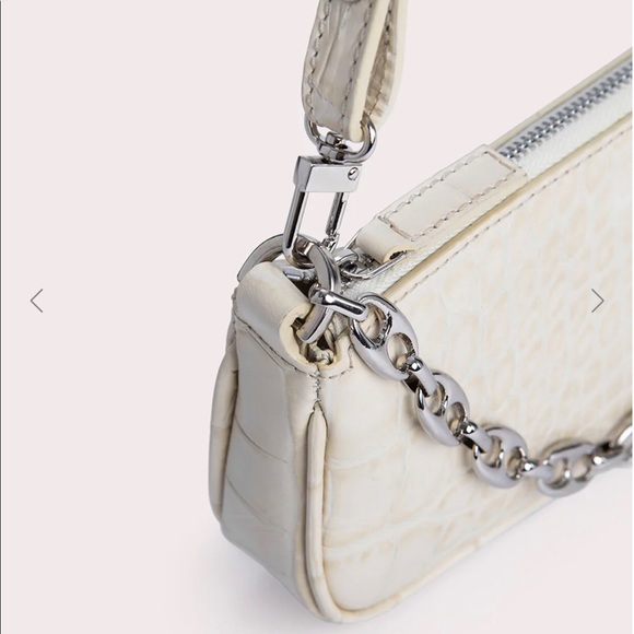 🔥🔥Stunning Lit By Far Mini Rachel bag in crocodile embossed leather - Picture 4 of 4